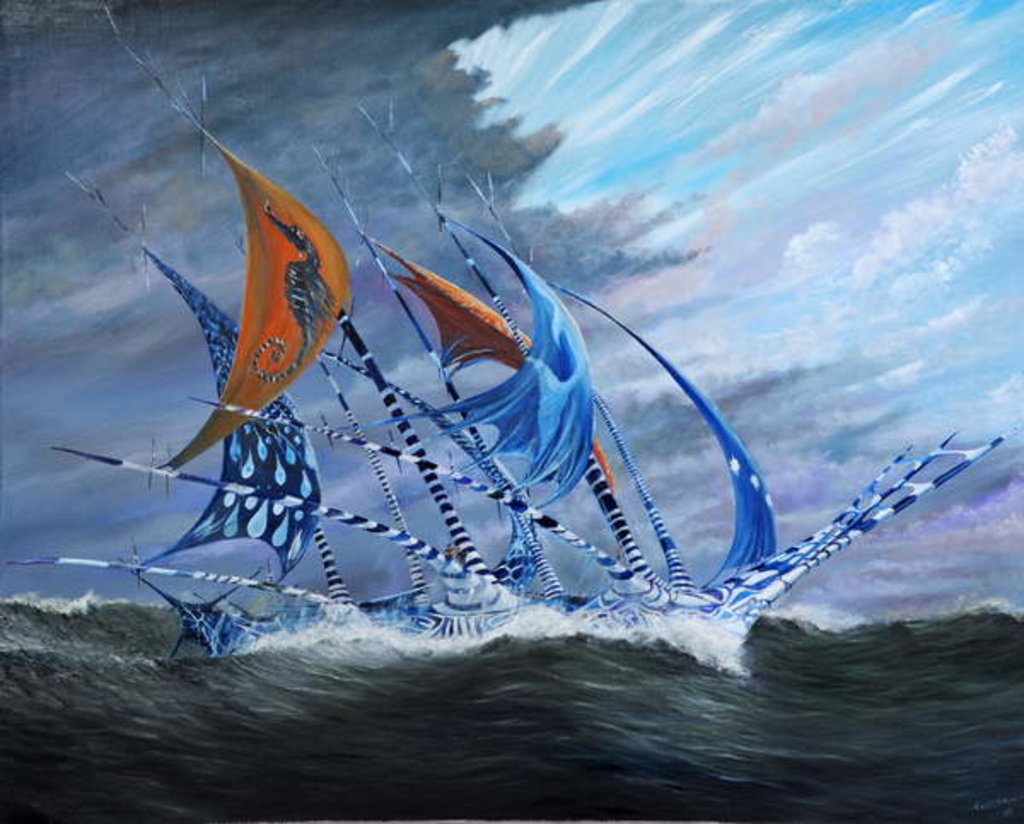 Detail of Storm creators Koro Sea, 2018 by Vincent Alexander Booth