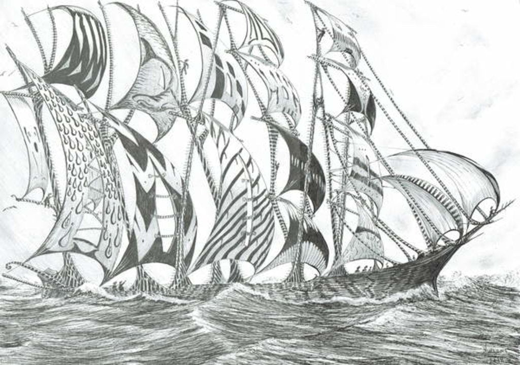 Detail of Storm creators Banda Sea, 2018 by Vincent Alexander Booth