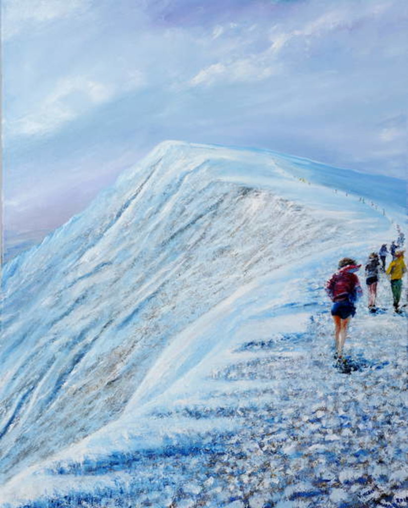 Detail of Race on Helvellyn mid winter, 2018 by Vincent Alexander Booth