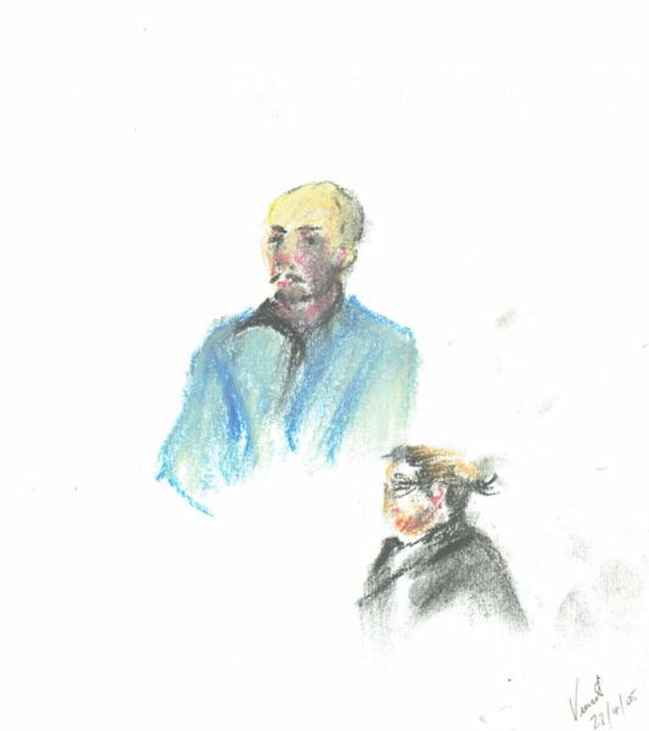 Detail of Pub Goers, 2005 by Vincent Alexander Booth