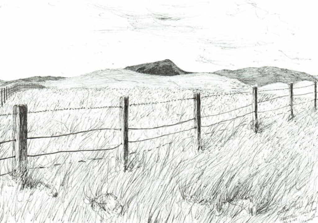 Detail of Culter Fell from Hartfell, 2005 by Vincent Alexander Booth