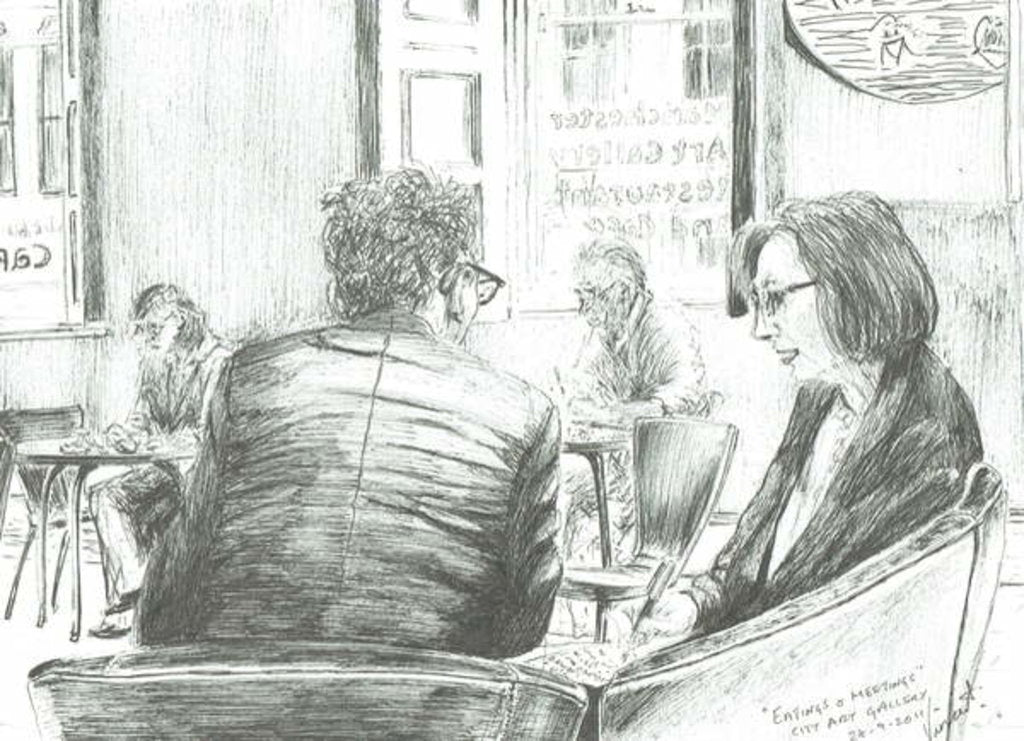 Detail of Eatings and Greetings, 2011 by Vincent Alexander Booth