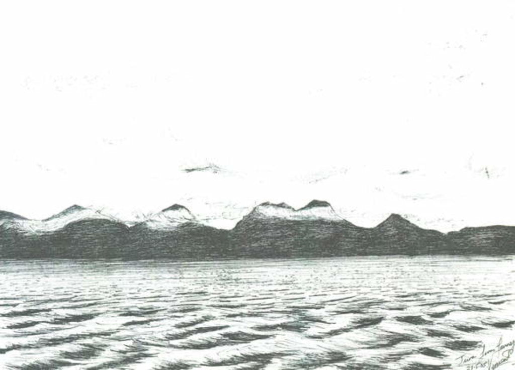 Detail of Jura scene from Ferry, 2005 by Vincent Alexander Booth