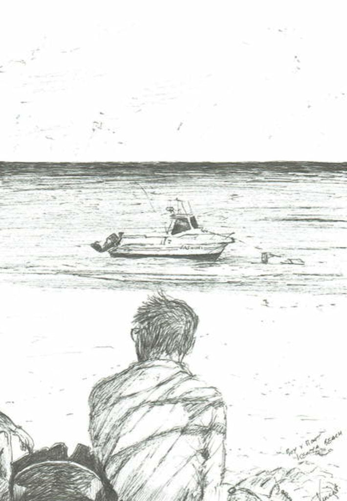 Detail of Tiwi beach Kenya, 2006 by Vincent Alexander Booth
