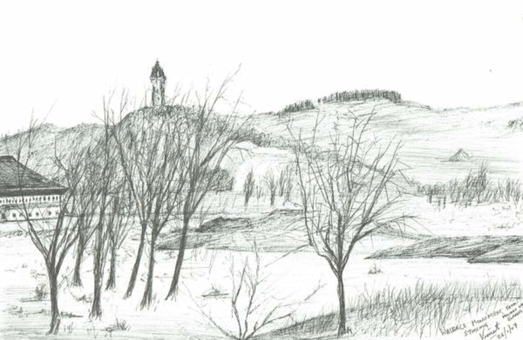 Detail of Wallace Monument, 2007 by Vincent Alexander Booth