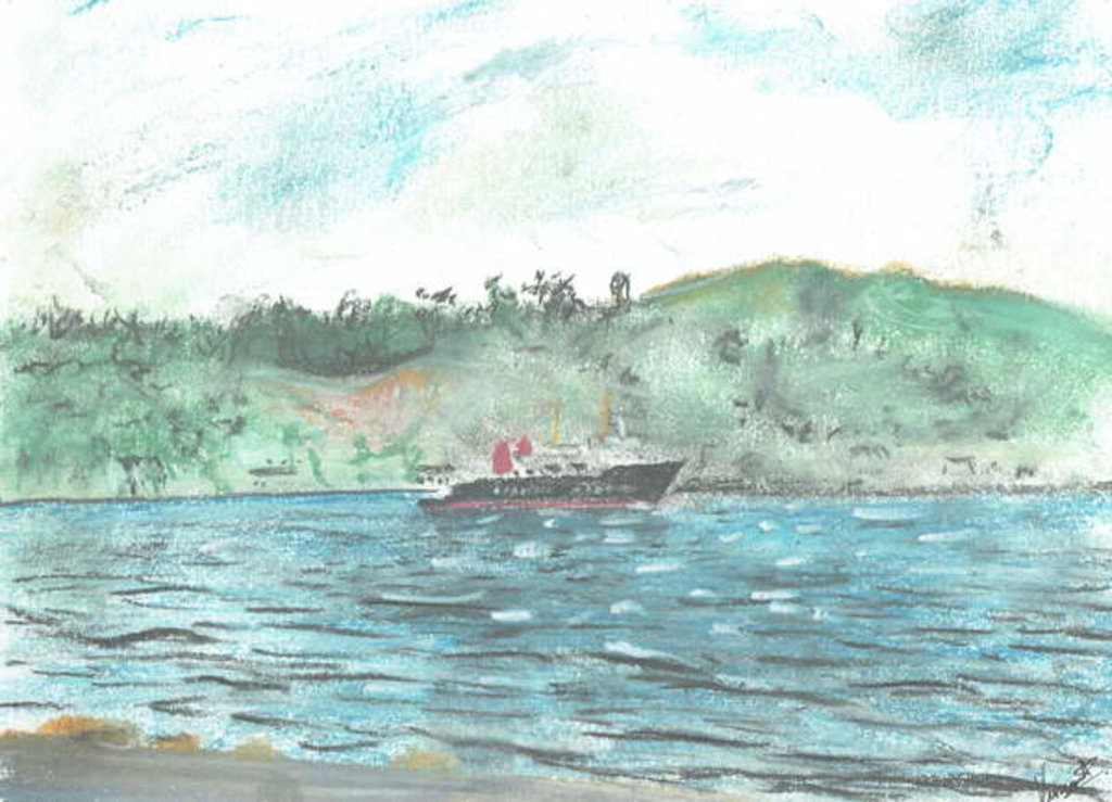 Detail of Ferry to the Isle of Jura, 2005 by Vincent Alexander Booth