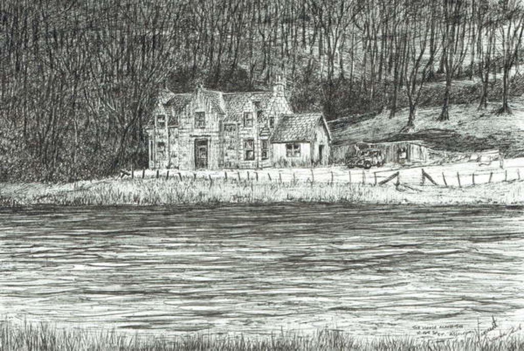 Detail of House across the river Spey, 2006 by Vincent Alexander Booth