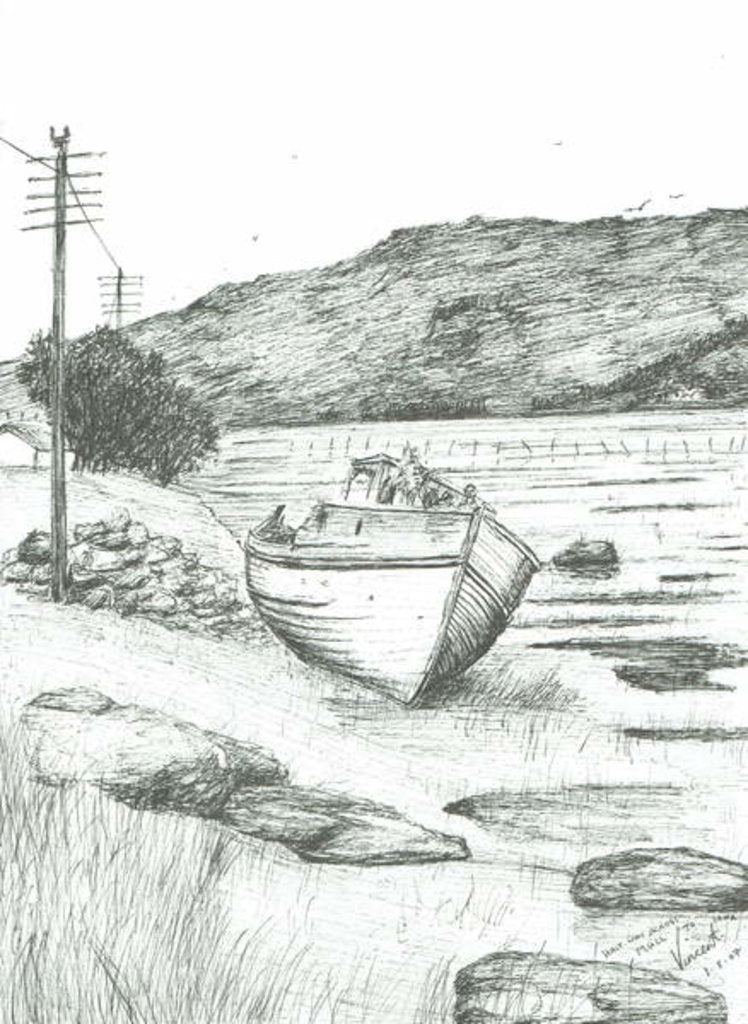 Detail of Half way across Isle of Mull, 2007 by Vincent Alexander Booth