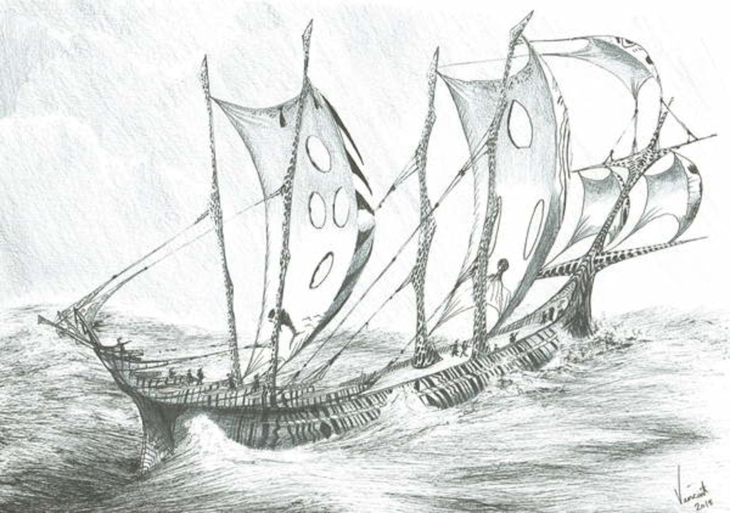 Detail of Storm Creators Salton Sea, 2019 by Vincent Alexander Booth