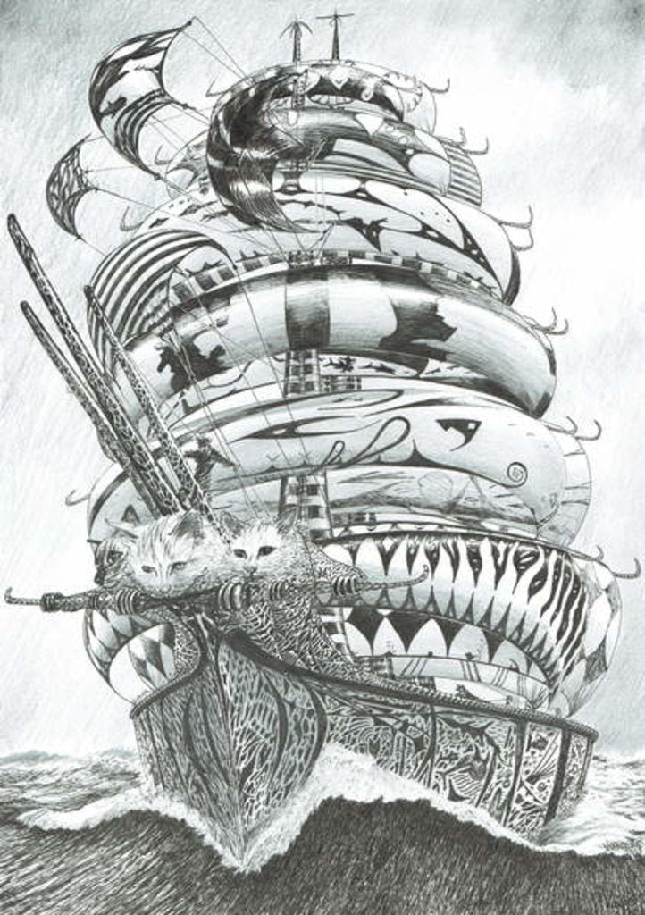 Detail of Storm Creators Anish Sea, 2018 by Vincent Alexander Booth