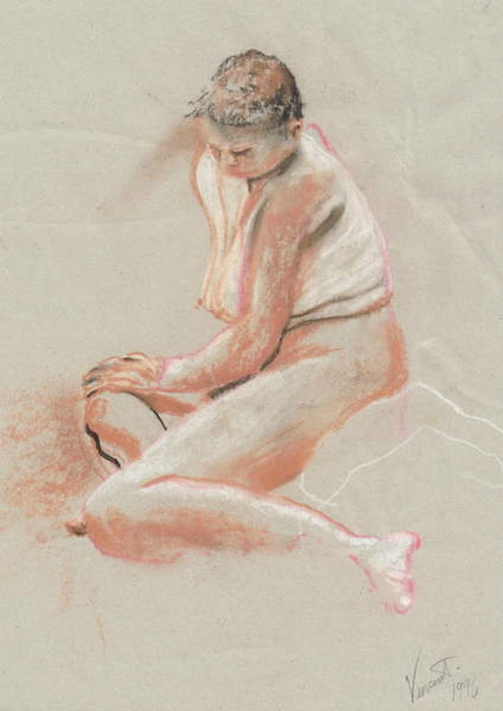 Detail of Nude, 1996 by Vincent Alexander Booth