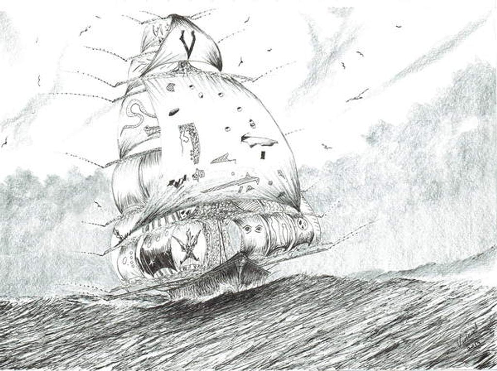 Detail of Storm Creators Argentine Sea, 2019 by Vincent Alexander Booth