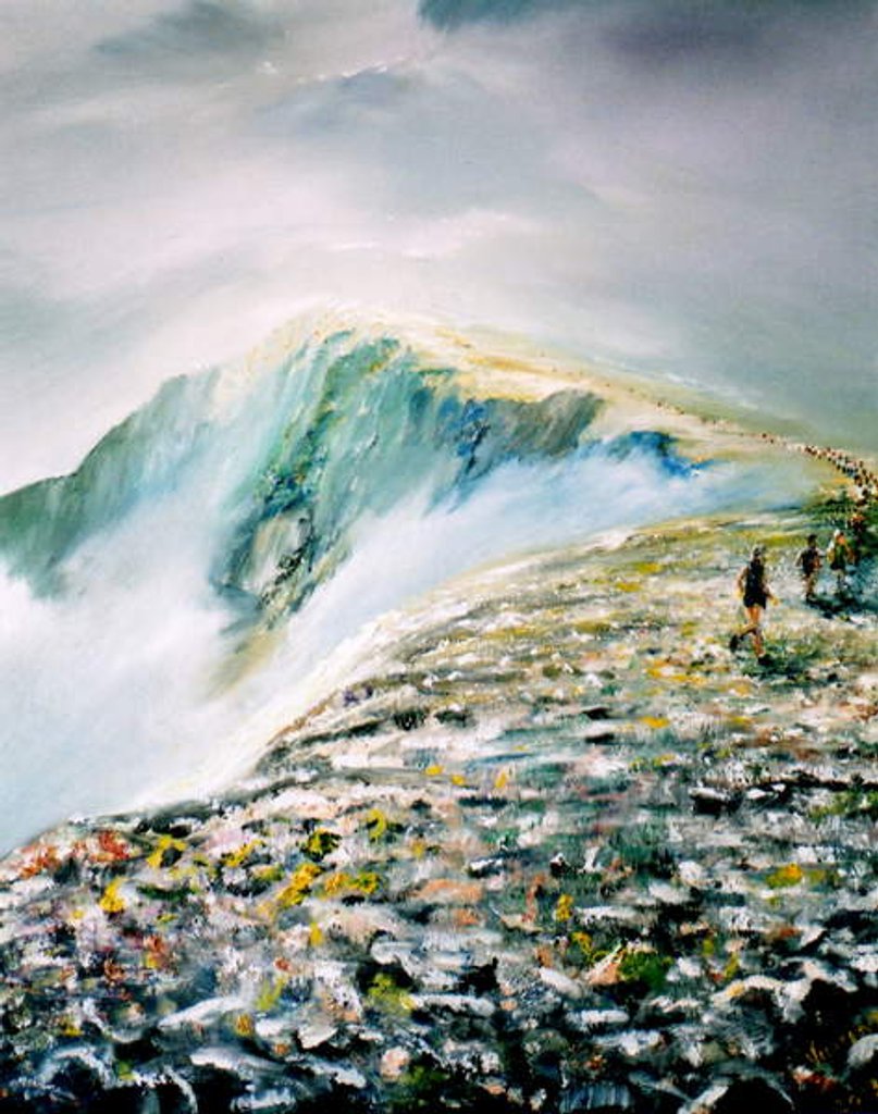 Detail of Summer race on Helvellyn, 2013 by Vincent Alexander Booth