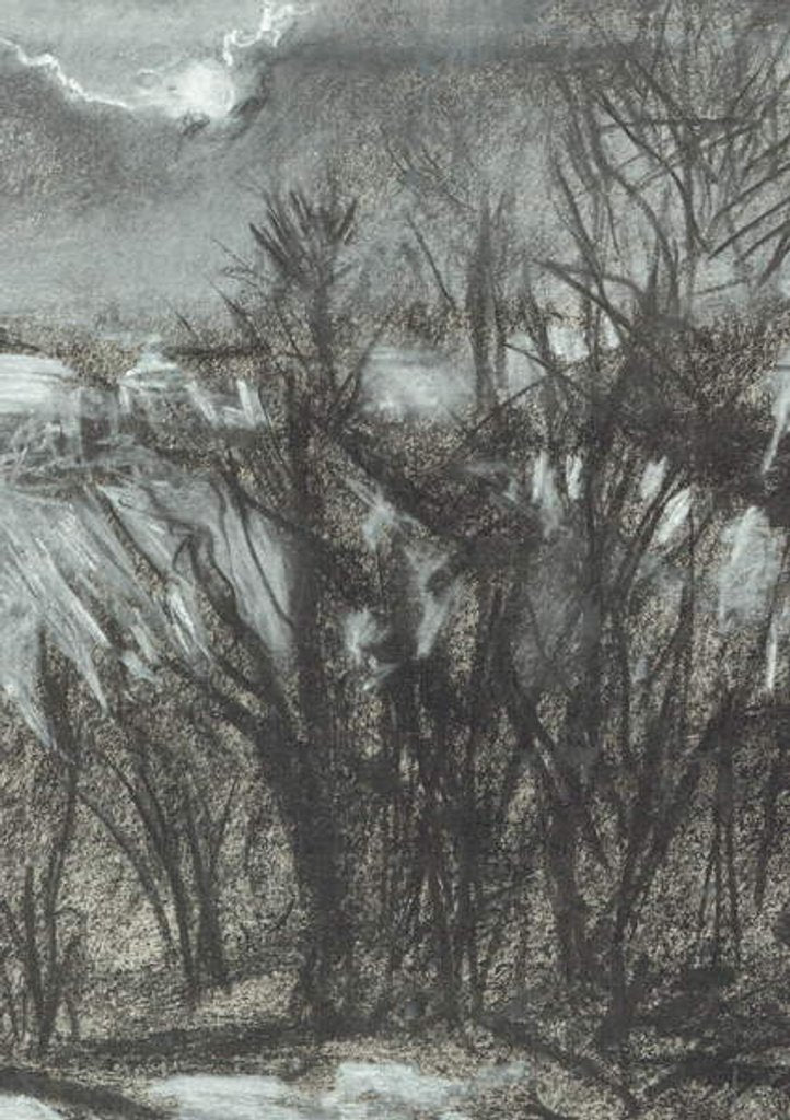 Detail of Moonlight over Osmotherley, 1997 by Vincent Alexander Booth