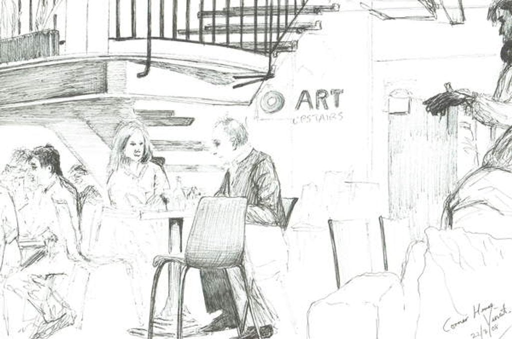 Detail of Corner House with DJ, 2008 by Vincent Alexander Booth