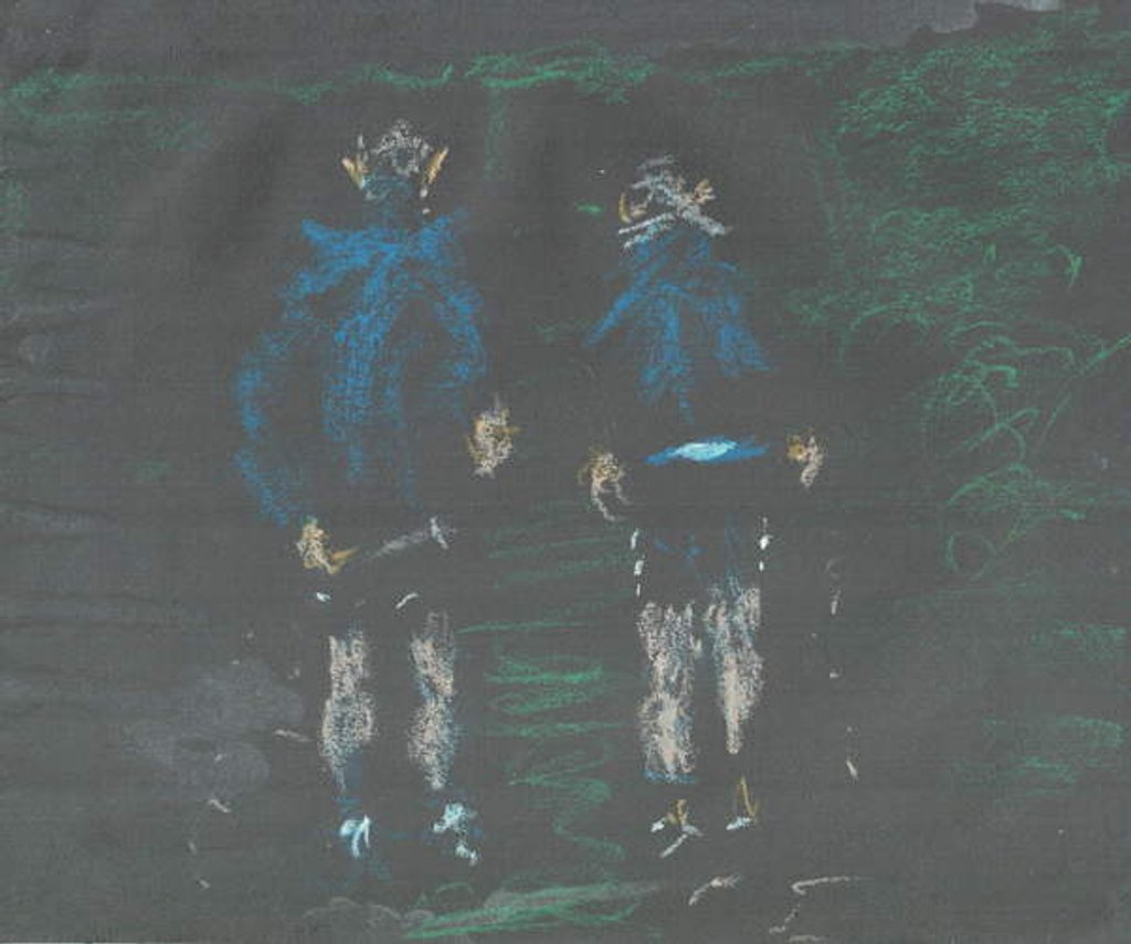 Detail of Skiddaw first ascent on Bob Graham Round, 2013 by Vincent Alexander Booth