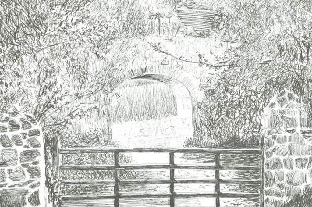 Detail of Pathway under archway Isle of Wight, 2012 by Vincent Alexander Booth