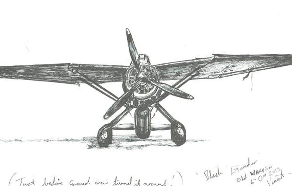 Detail of Lysander at Old Warden, 2012 by Vincent Alexander Booth