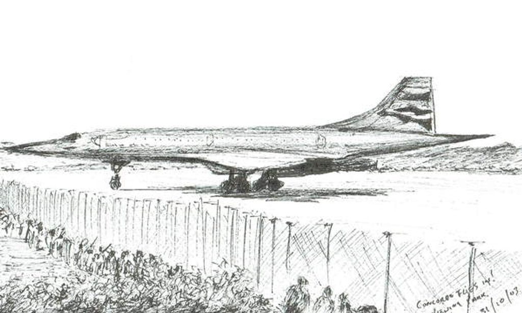 Detail of Concord's last landing, 2003 by Vincent Alexander Booth