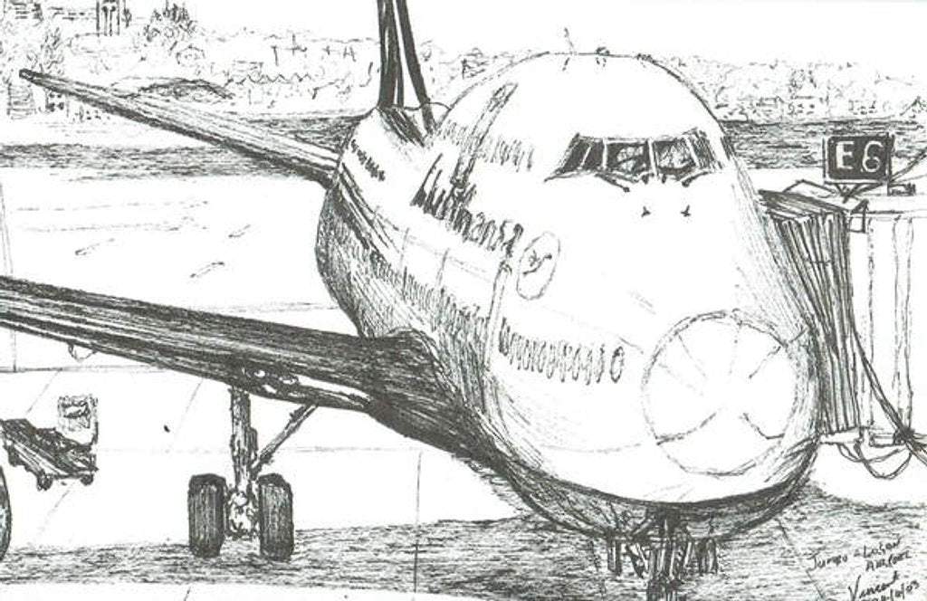 Detail of Jumbo Jet at Logan Airport, 2003 by Vincent Alexander Booth