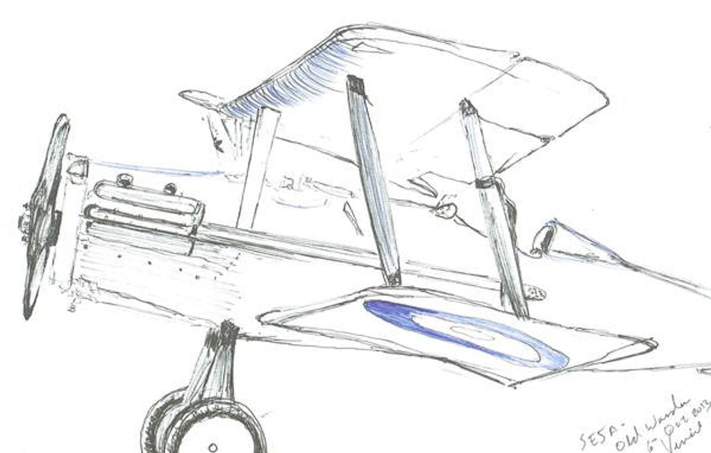 Detail of SE5-A at Old Warden, 2013 by Vincent Alexander Booth