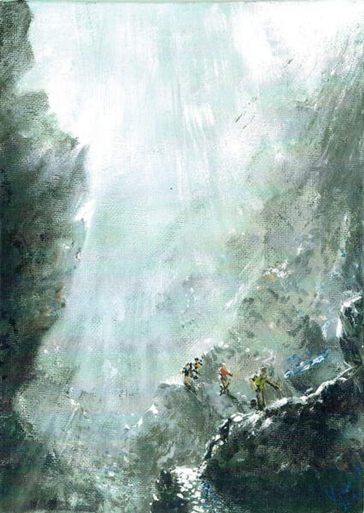 Detail of Mountain pathway fell race, 2014 by Vincent Alexander Booth