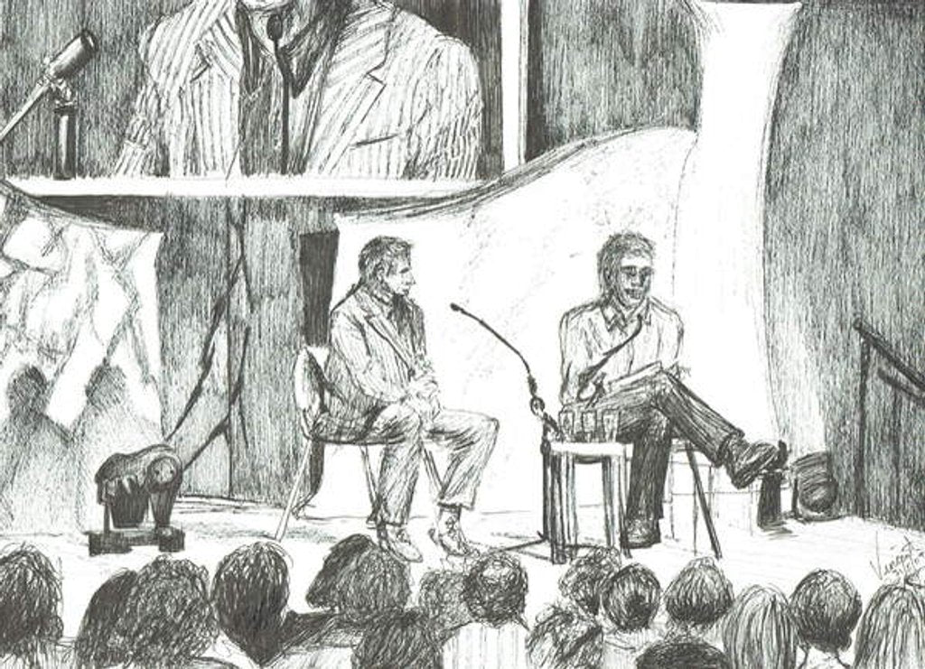 Detail of Interview with Johnny Walker, 2007 by Vincent Alexander Booth