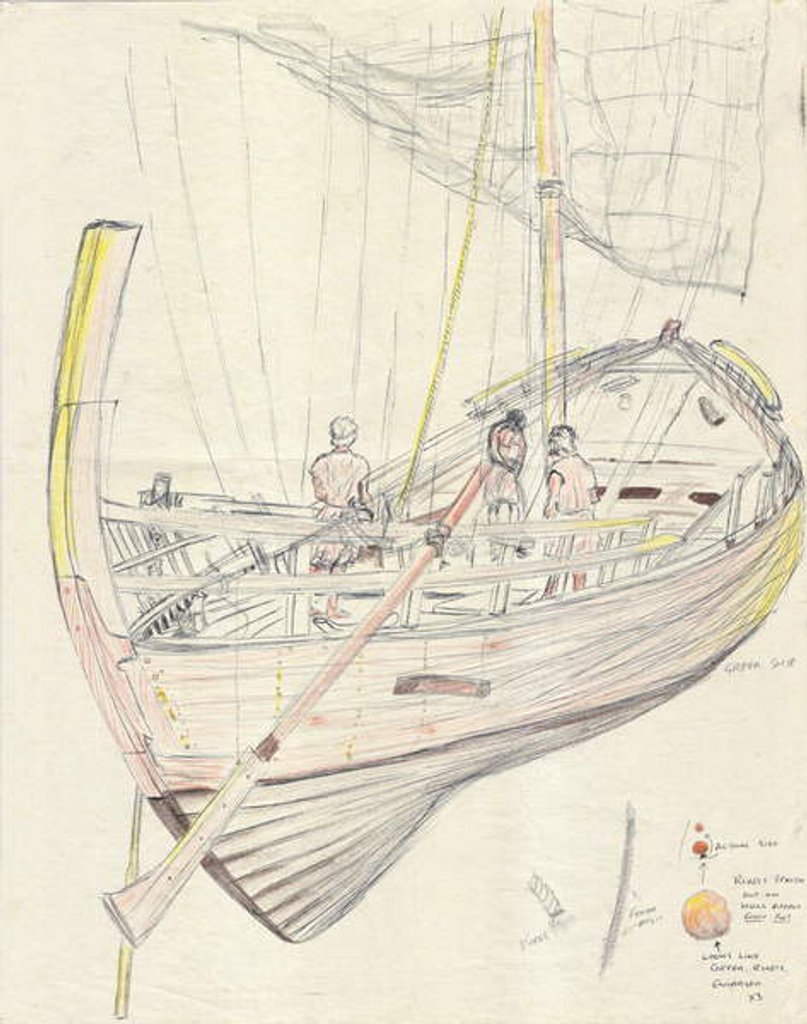 Detail of Greek ship, 1998 by Vincent Alexander Booth