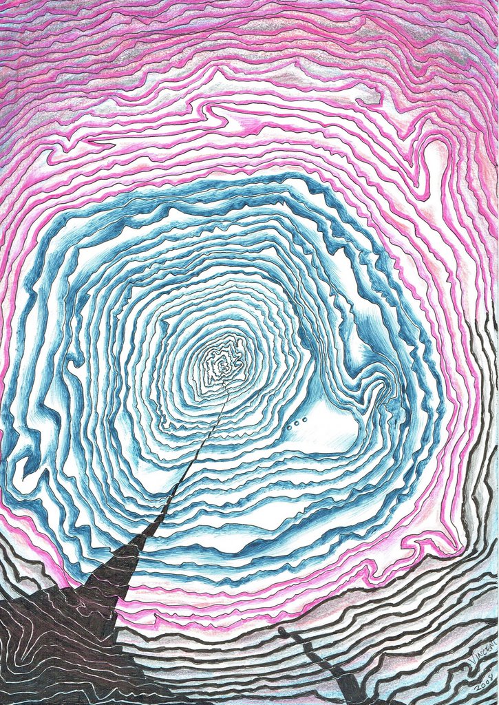 Detail of Depth of Spiral, 2008, by Vincent Alexander Booth