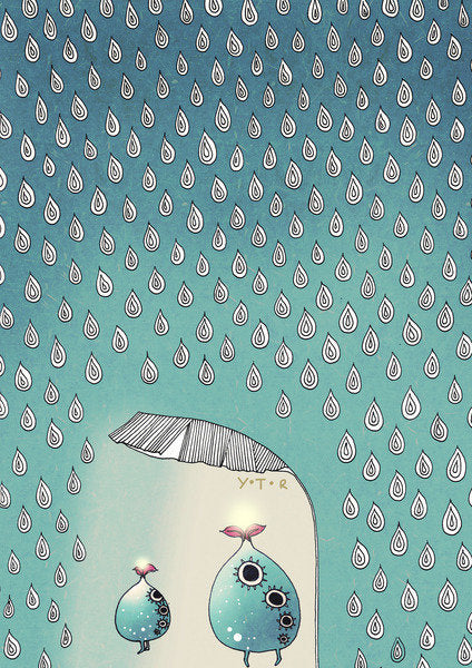 Detail of April Shower, 2012 by Yoyo Zhao