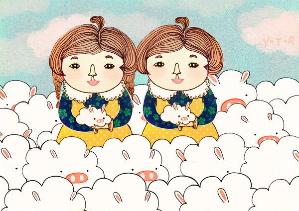 Detail of Twins, 2013 by Yoyo Zhao