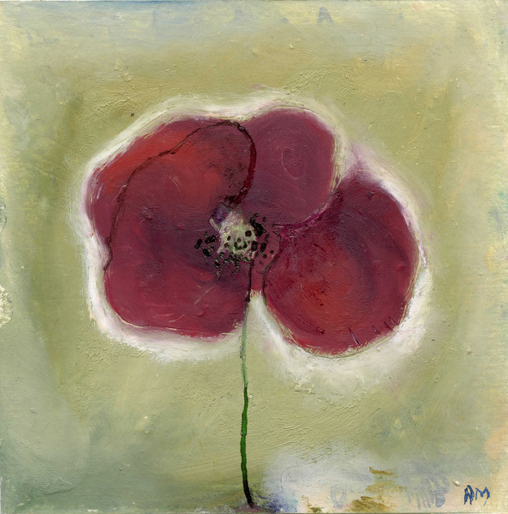 Detail of Poppy in my diary, 2013 by Nancy Moniz Charalambous