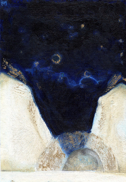Detail of Night the angel got his wings 2, 2013 by Nancy Moniz Charalambous