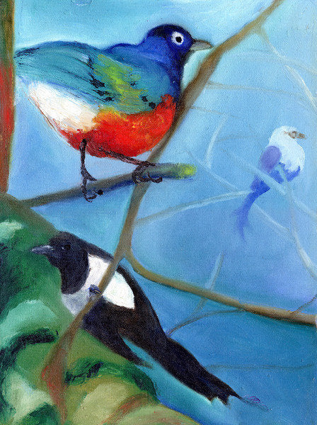 Detail of Tree Full of Birds, 2012 by Nancy Moniz Charalambous