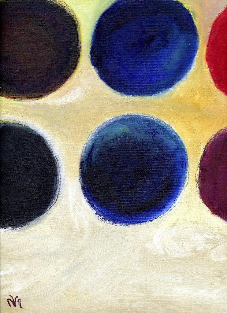 Detail of The Happy Dots 8, 2014 by Nancy Moniz Charalambous