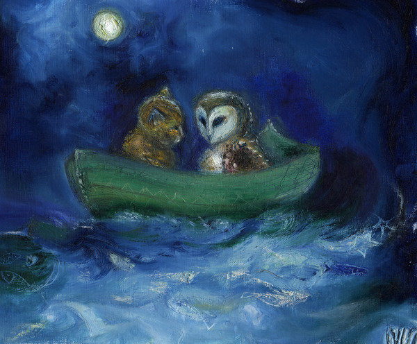 Detail of The Owl and the Pussycat, 2014 by Nancy Moniz Charalambous