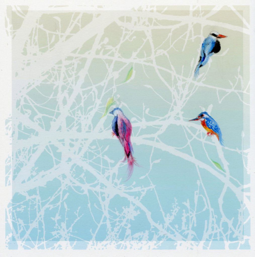 Detail of Three Little Birds, 2016 by Nancy Moniz Charalambous