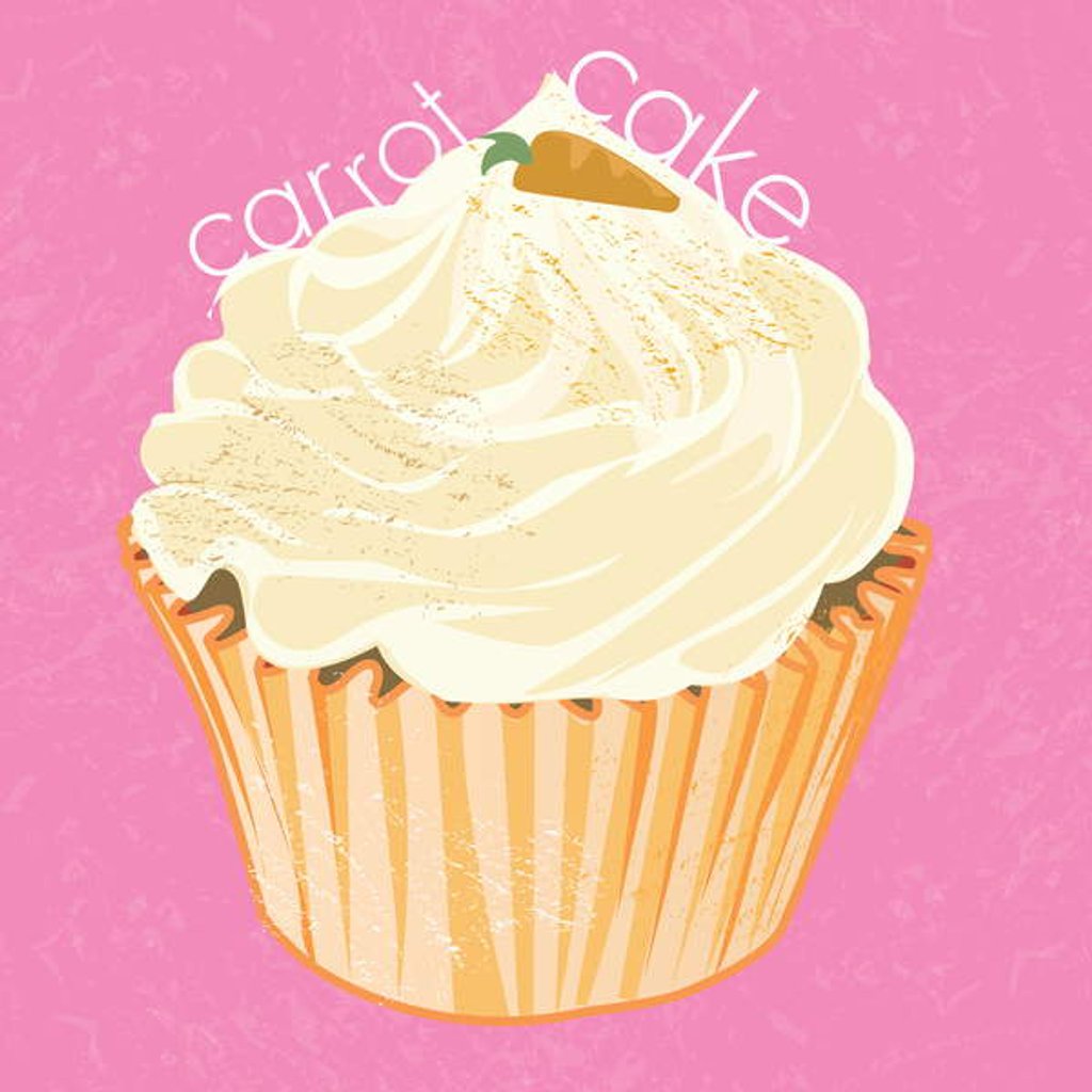 Detail of Carrot cake Cupcake, 2019 by Nancy Moniz Charalambous