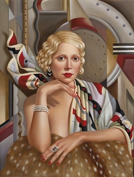 Detail of La Femme en Soie, 2014 by Catherine Abel