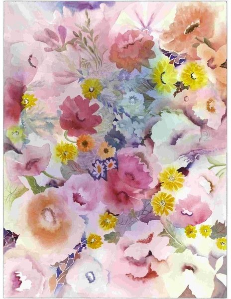 Detail of pink profusion, 2003 by Neela Pushparaj