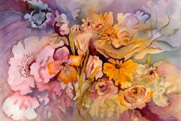 Detail of petals on petals by Neela Pushparaj