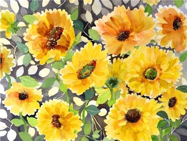 Detail of girasol by Neela Pushparaj