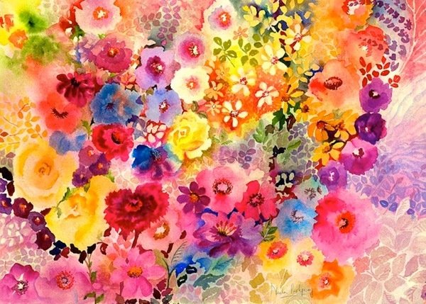 Detail of red carnation by Neela Pushparaj