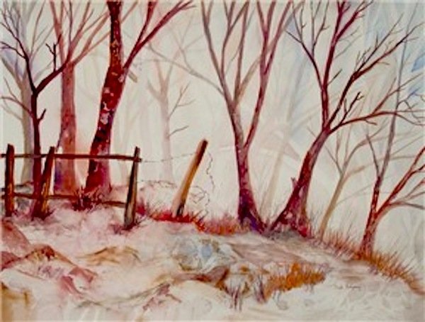 Detail of Shadow Trees by Neela Pushparaj