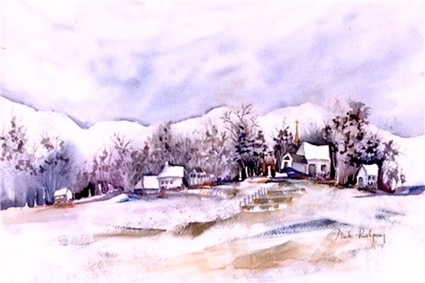 Detail of Chapel on the Hill by Neela Pushparaj