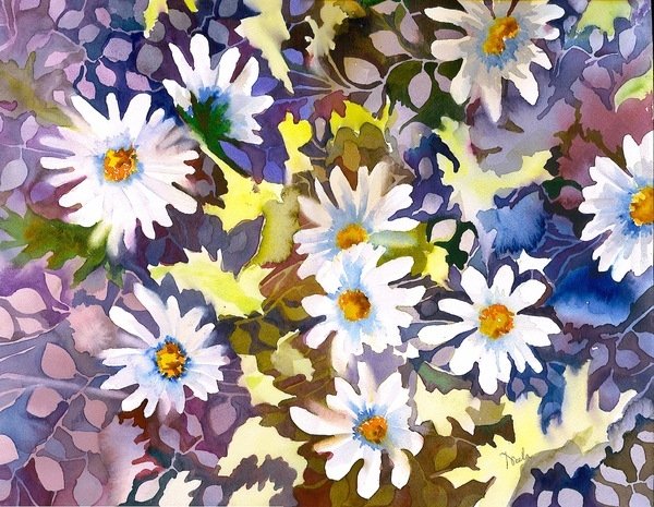 Detail of White Daisies by Neela Pushparaj