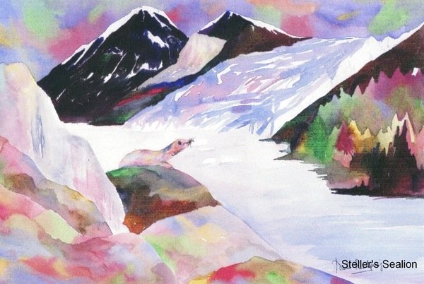 Detail of Alaskan sea lion by Neela Pushparaj