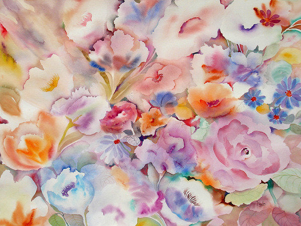 Detail of Summer Blooms, 2001 by Neela Pushparaj