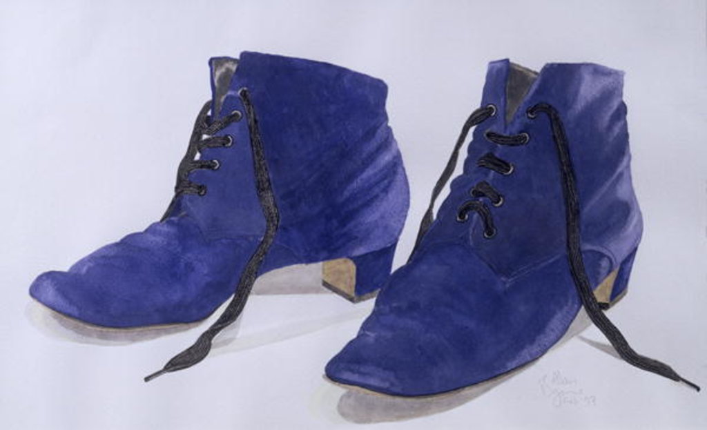 Detail of Blue Shoes, 1997 by Alan Byrne