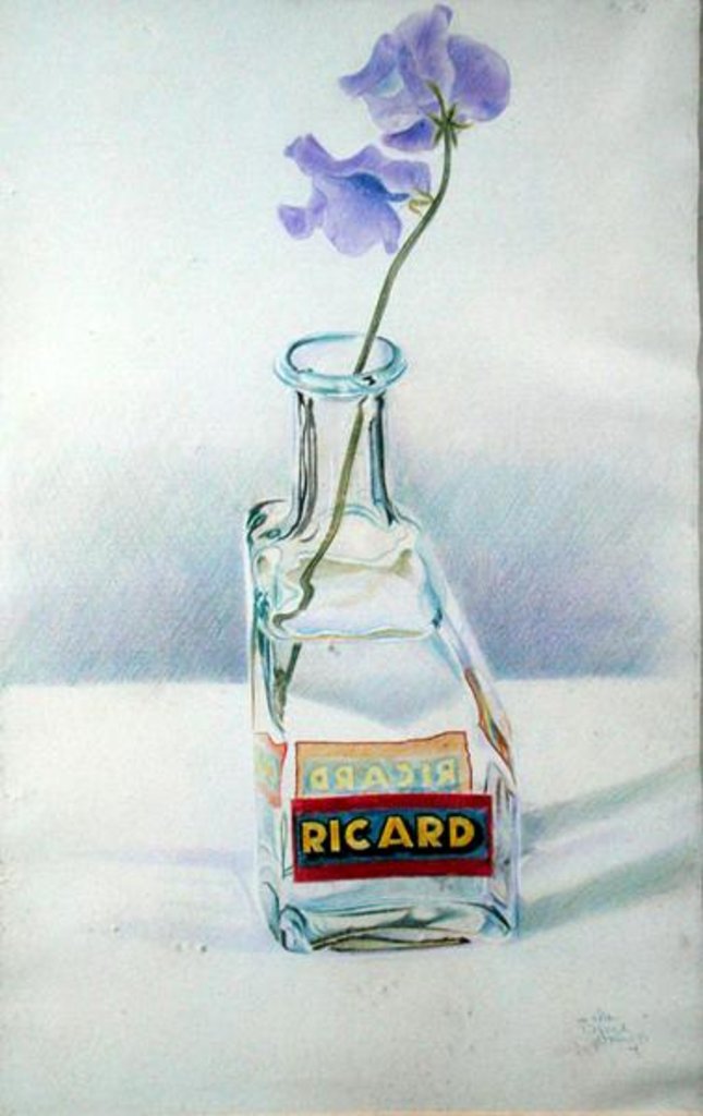 Detail of Ricard Bottle, 1981 by Alan Byrne